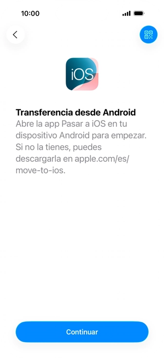 Para transferir contenido a tu teléfono, tienes que haber instalado la app 