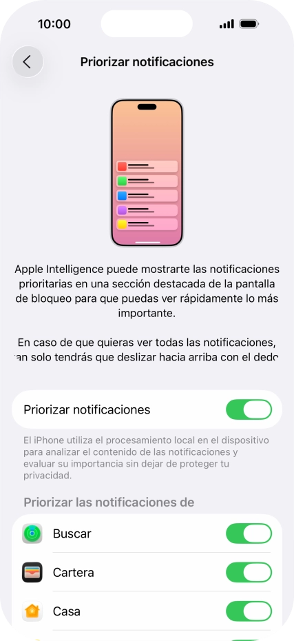 Pulsa el indicador junto a 