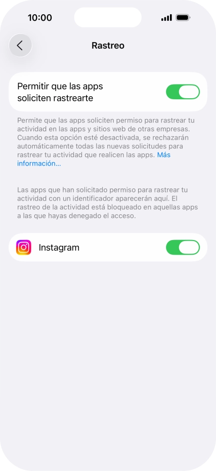 Pulsa el indicador junto a 