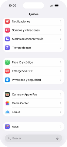Pulsa Privacidad y seguridad.