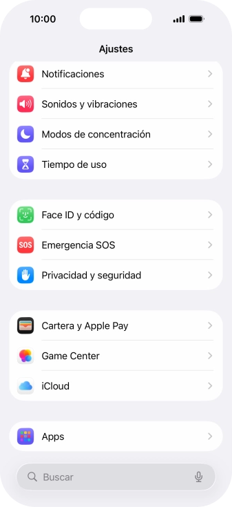 Pulsa Privacidad y seguridad.