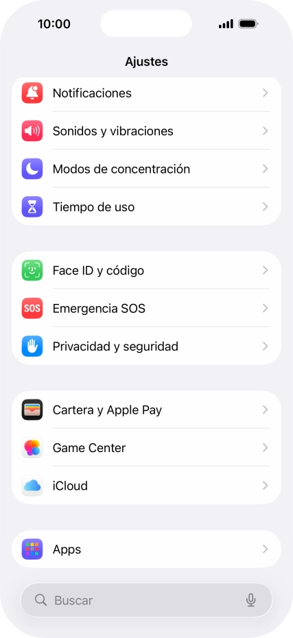 Pulsa Privacidad y seguridad.