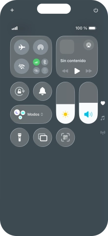 Pulsa el icono de modo de sonido para activar o desactivar el modo silencioso.