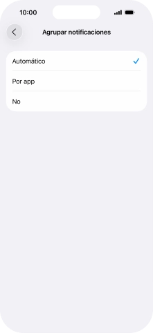 Pulsa el ajuste deseado.