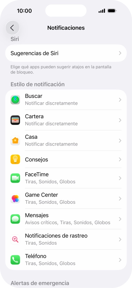 Pulsa la aplicación deseada.