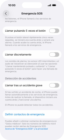 Pulsa el indicador junto a 