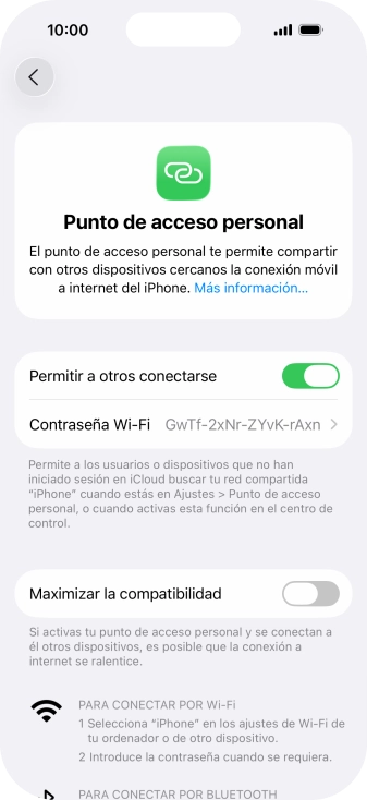 Desliza el dedo hacia arriba desde la parte inferior de la pantalla para terminar y volver a la pantalla de inicio.