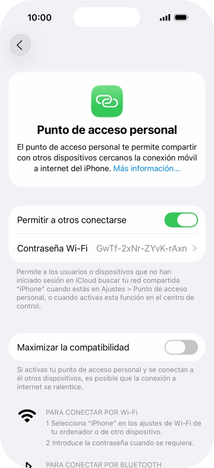 Desliza el dedo hacia arriba desde la parte inferior de la pantalla para terminar y volver a la pantalla de inicio.