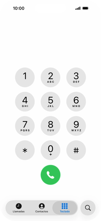 Introduce **21*+34600132000# y pulsa el icono de llamada.