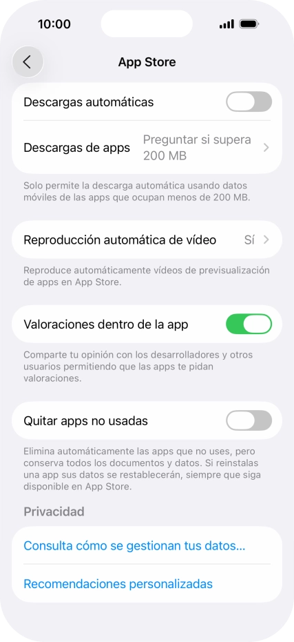 Pulsa el indicador junto a 