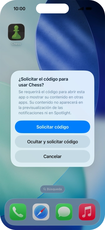 Pulsa Solicitar código.