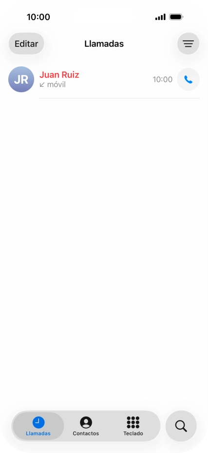 Desliza el dedo hacia arriba desde la parte inferior de la pantalla para terminar y volver a la pantalla de inicio.