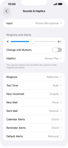 Press Ringtone.