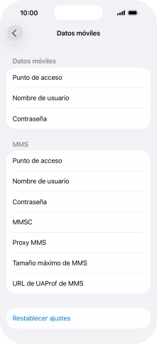 Pulsa Punto de acceso e introduce airtelwap.es.