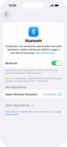 Desliza el dedo hacia arriba desde la parte inferior de la pantalla para terminar y volver a la pantalla de inicio.