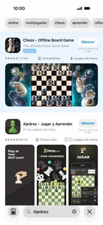 Pulsa la app deseada.