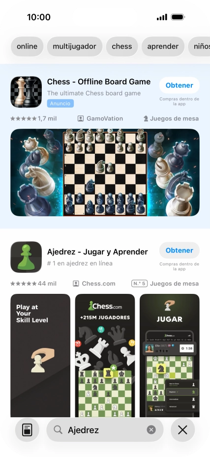 Pulsa la app deseada.