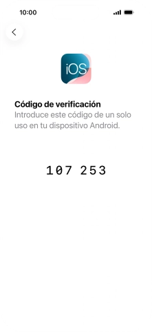 Sigue las indicaciones de la pantalla y de la app 