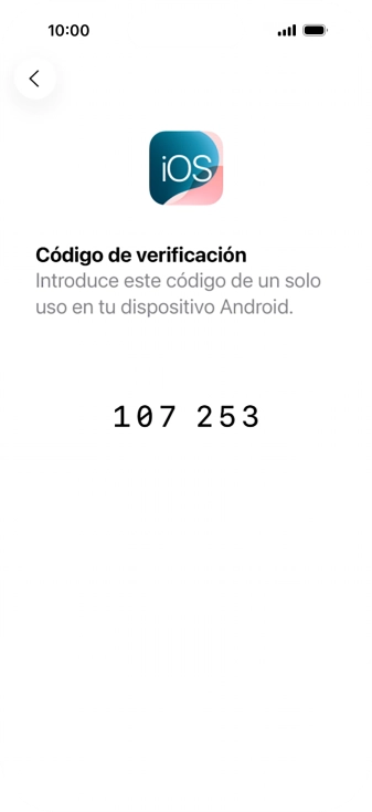 Sigue las indicaciones de la pantalla y de la app 