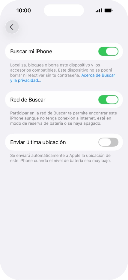 Pulsa el indicador junto a 