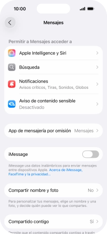 Pulsa el indicador junto a 