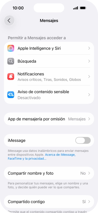 Pulsa el indicador junto a 