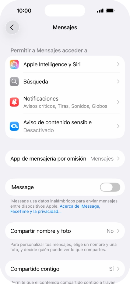 Pulsa el indicador junto a 