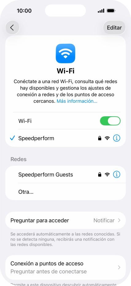 Desliza el dedo hacia arriba desde la parte inferior de la pantalla para terminar y volver a la pantalla de inicio.