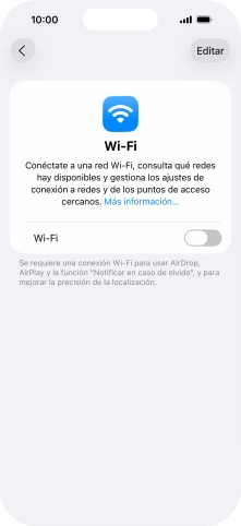 Pulsa el indicador junto a 
