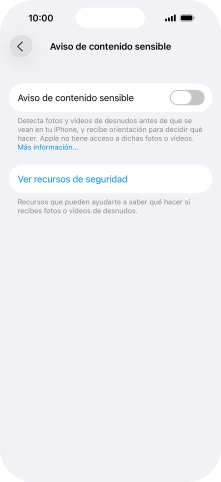 Pulsa el indicador junto a 