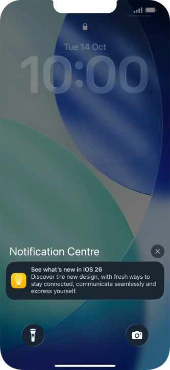Press the required notification and follow the instructions on the screen to use the selected function.