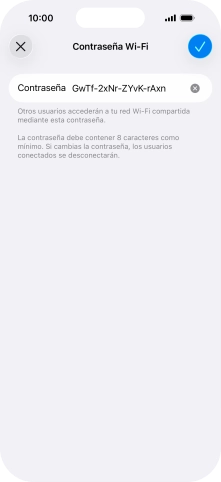 Pulsa el icono de aceptar.