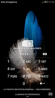 Introduce tu código PIN y pulsa intro.Si el teléfono rechaza la tarjeta SIM:Contacta con el distribuidor autorizado o el operador donde has adquirido el teléfono.