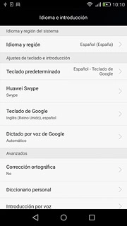 Pulsa el icono de inicio para terminar y regresar a la pantalla de inicio.