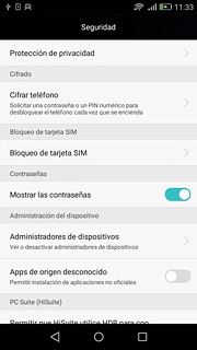 Pulsa Bloqueo de tarjeta SIM.