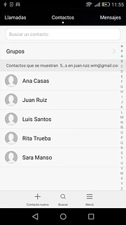 Pulsa Contacto nuevo.