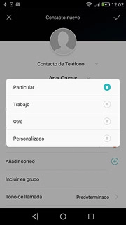 Pulsa el tipo de correo deseado.