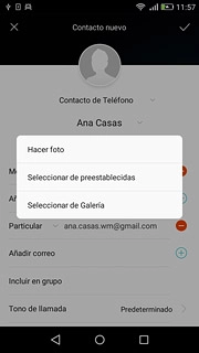 Para añadir una imagen existente:Pulsa Seleccionar de Galería.
