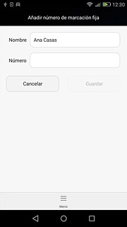 Pulsa en el campo junto a 