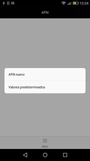 Pulsa APN nuevo.