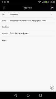 Pulsa el icono de anexos.