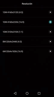 Pulsa la resolución deseada.