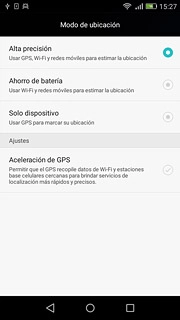 Pulsa el icono de inicio para terminar y regresar a la pantalla de inicio.