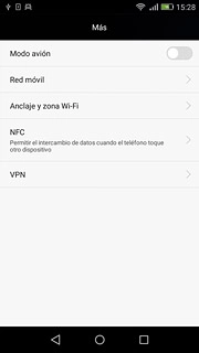 Pulsa Anclaje y zona Wi-Fi.