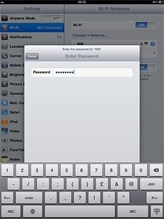 Follow the instructions on the display to select security settings, if required.Press Join.