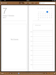 Press one of the following options at the top of the display:Day