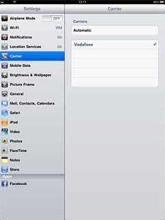 Your device will search for networks within range.A list of available networks will show on your display.Press the required network.Your display will tell you if you have access to the network you've chosen.