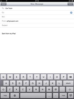 Press Cc or Bcc.Key in the first letters of the required contact.Matching contacts are displayed.