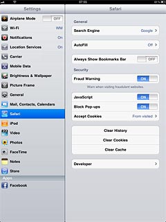 Press Clear Cookies.