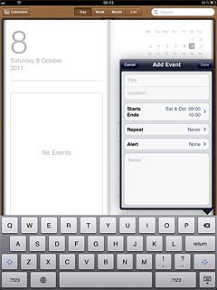 Press Title.Key in a subject for the appointment.Follow the instructions on the display to key in more information, such as location, duration and reminder.